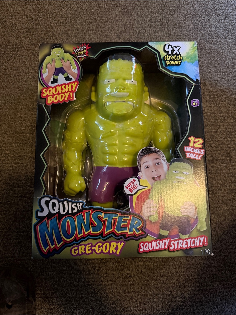 Squish Monster Gregory Kids Toy - Green